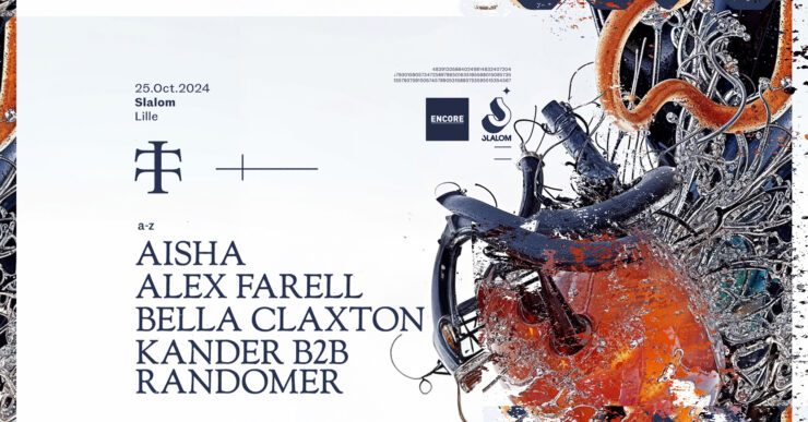 Soirée Teletech Lille Slalom 25 octobre 2024 techno Kander Randomer Aisha Alex farell bella claxton